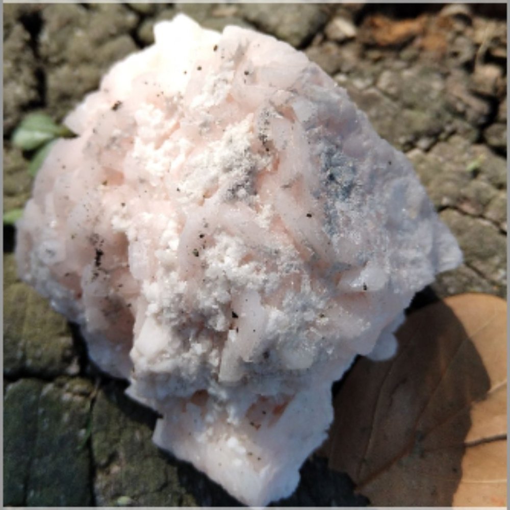 Pink Dolomite Gysum Crystal Rock "The Past Life Mistakes" Stone Rare Specimen